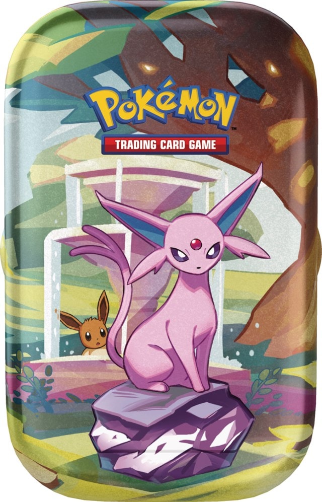 Scarlet & Violet 8.5 Prismatic Evolution Mini Tin Espeon Pokemon Trading Cards - 2