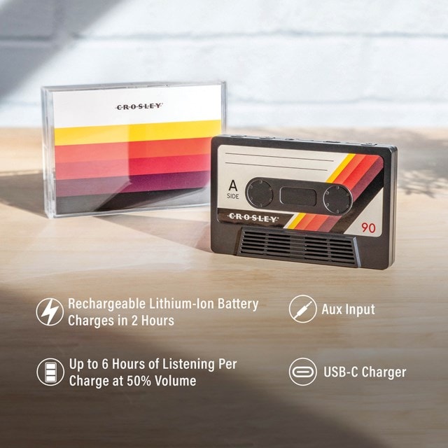 Crosley Cassette Black Bluetooth Speaker - 2
