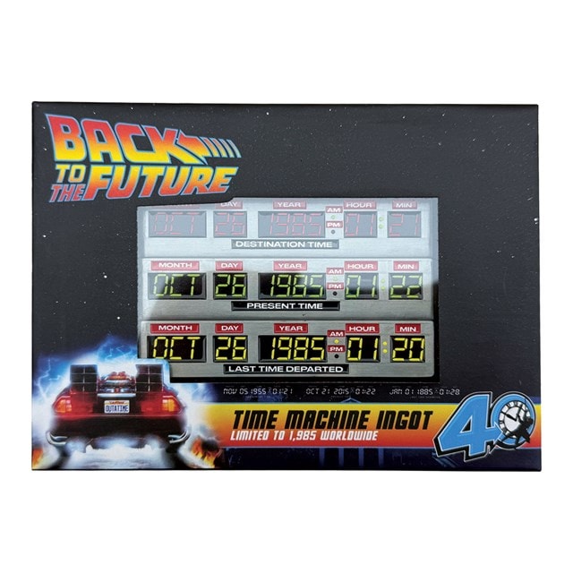 Time Circuits Back To The Future 40th Anniversary Collectable Ingot - 3