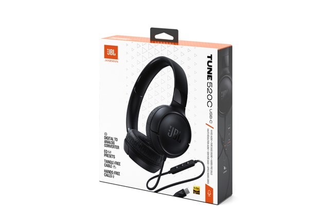 JBL Tune T520C Black Usb-C Headphones - 7