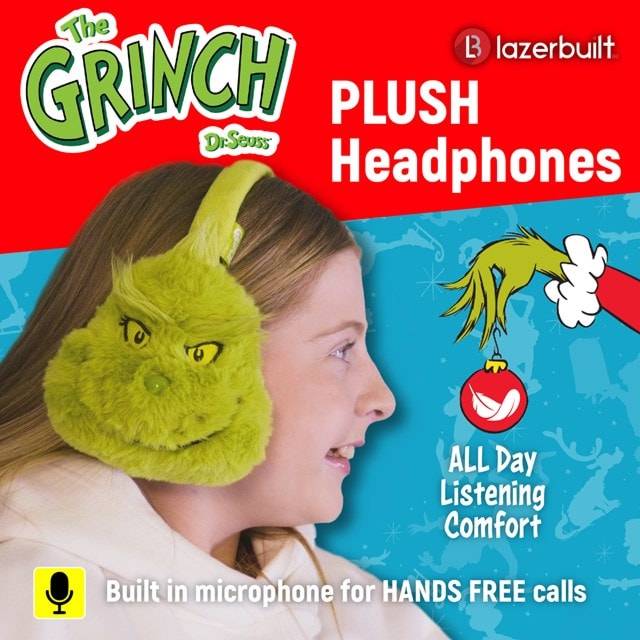 Lazerbuilt Grinch Plush Bluetooth Headphones - 2