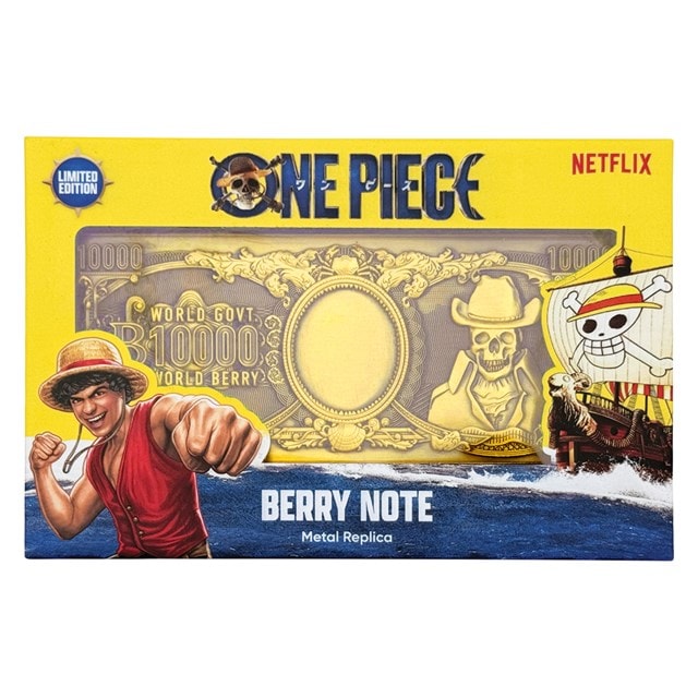 One Piece 10,000 Berry Metal Replica Bank Note - 2