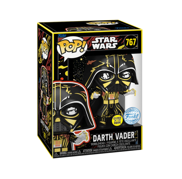 Darth Vader Glow In The Dark Retro 767 Star Wars Limited Edition Funko Pop Vinyl - 3