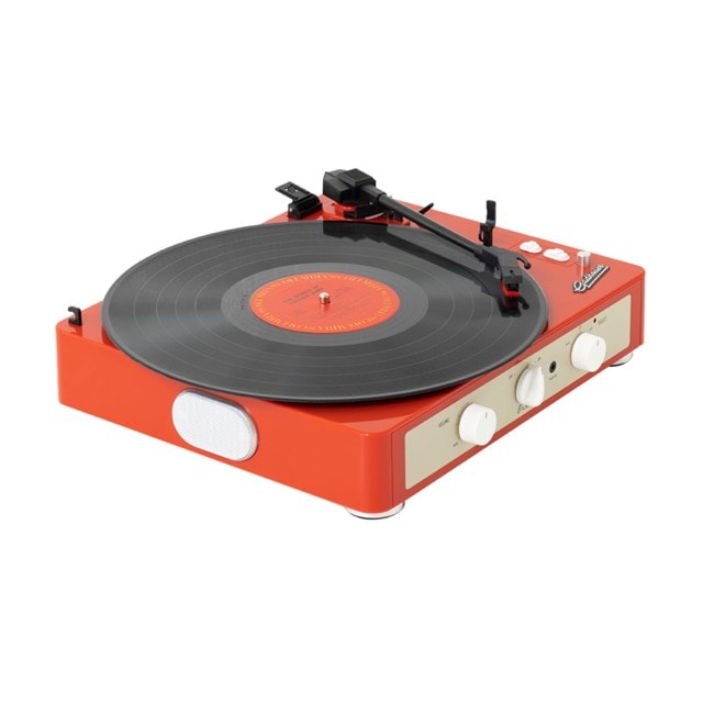 Gadhouse Brad Retro MK II Tangerine Bluetooth Turntable - 3