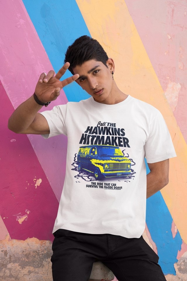 Call The Hitmaker Stranger Things 5 White Tee (Large) - 2