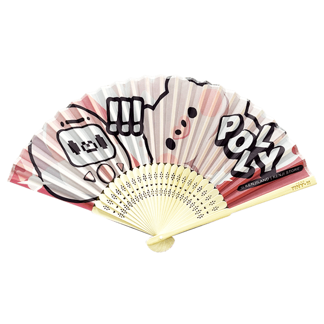 Tiny-K Polly X Kaze Folding Fan - 1