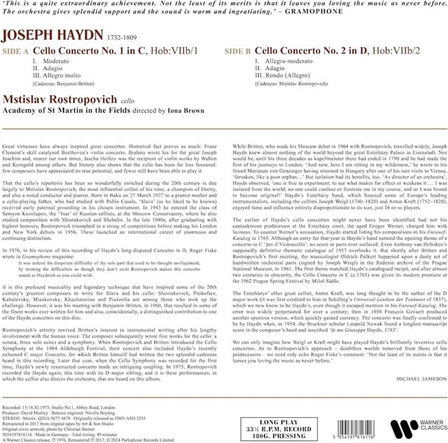 Hayden: Cello Concertos in D & C - 1
