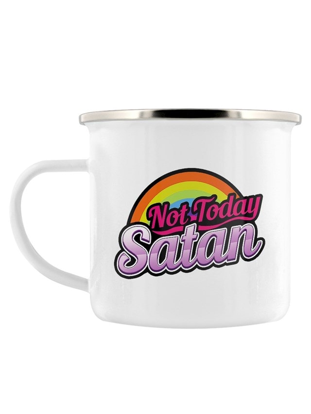 Not Today Satan Enamel Mug - 1