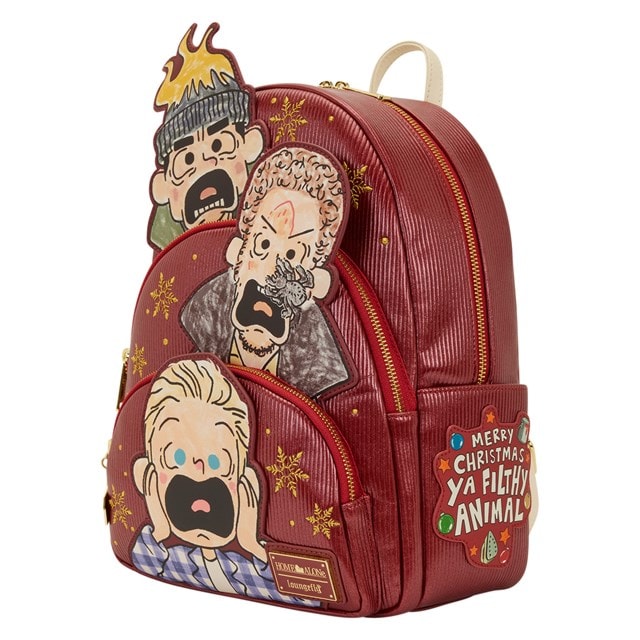 Home Alone Triple Pocket Loungefly Mid-Size Backpack - 2