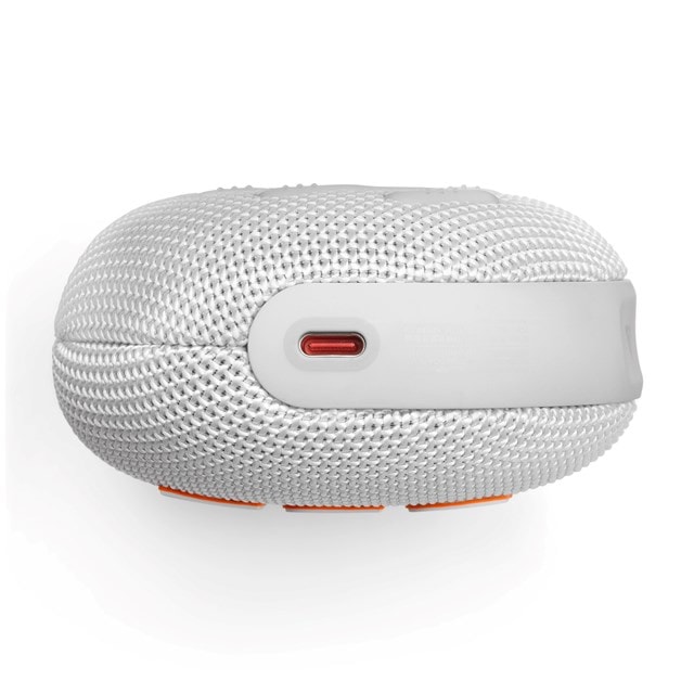 JBL Clip 5 White Bluetooth Speaker - 3