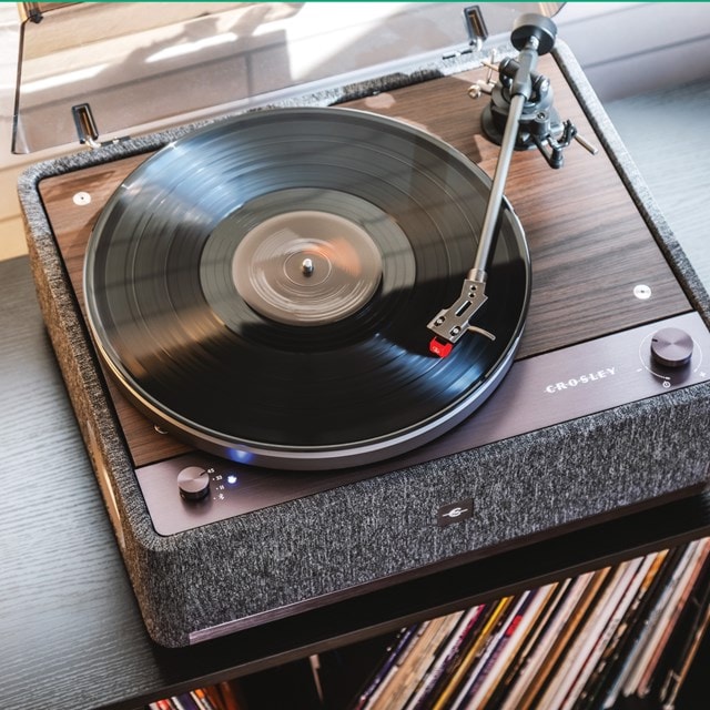 Crosley E200 Grey/Walnut Turntable - 18