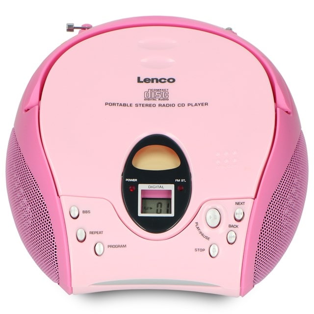 Lenco SCD-24 Pink CD Player with FM Radio - 3
