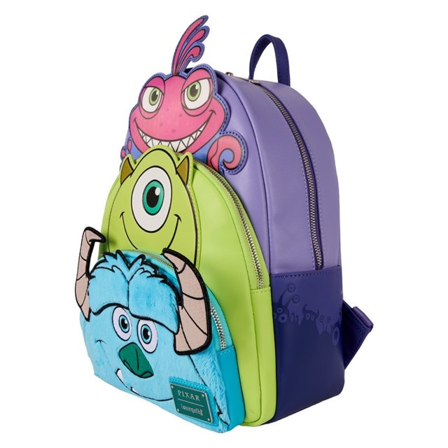 Mike Sulley And Randall Monsters Inc Loungefly Triple Pocket Mini Backpack - 3