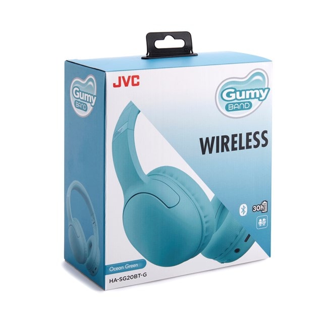 JVC Gumy Ocean Green Bluetooth Headphones - 5