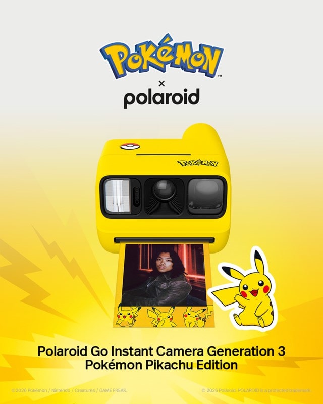 Polaroid Go Generation 3 Pokemon Pikachu Edition Instant Camera - 11