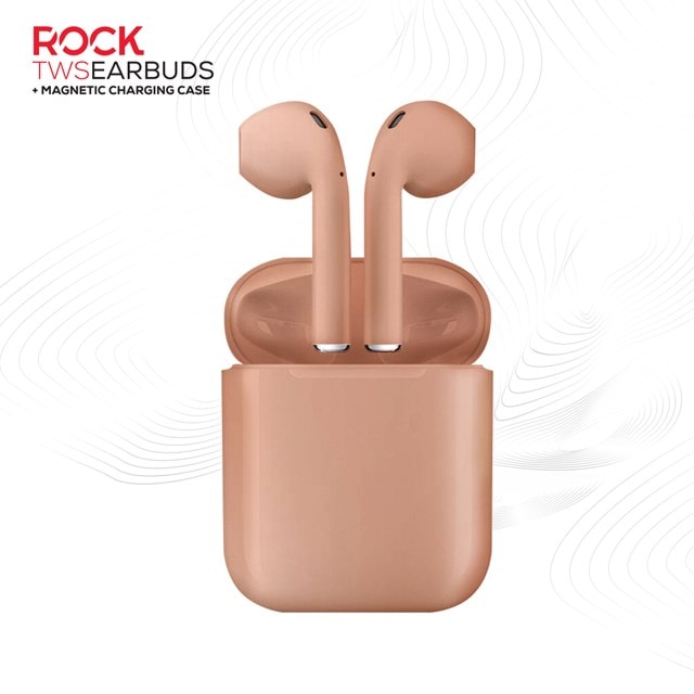 Rock TWS Rose Gold True Wireless Bluetooth Earphones (hmv exclusive) - 1