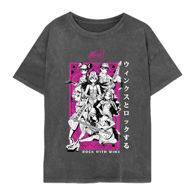 Rock In Japan Winx Charcoal Oversized Tee (Small) - 1