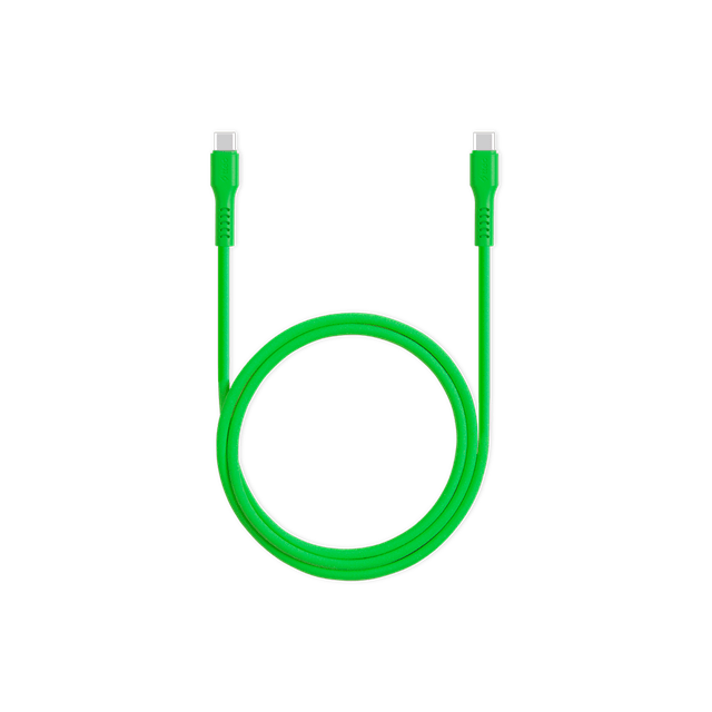 Ttec USB-C -USB-C Neon Green 60W Fast Charging/Data Cable - 3