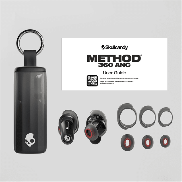 Skullcandy Method 360 ANC Cement Grey Active Noise Cancelling True Wireless Bluetooth Earphones - 9