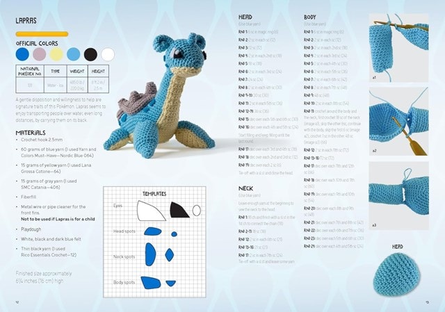 Pokemon Crochet Squirtle Book & Kit By Sabrina Somers - 5