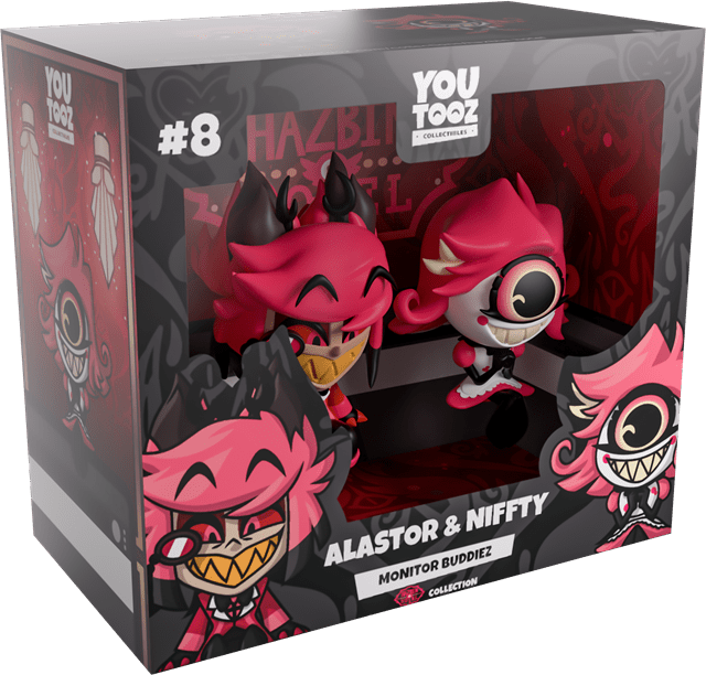 Alastor And Niffty Hazbin Hotel Youtooz Monitor Buddiez | HMV Store