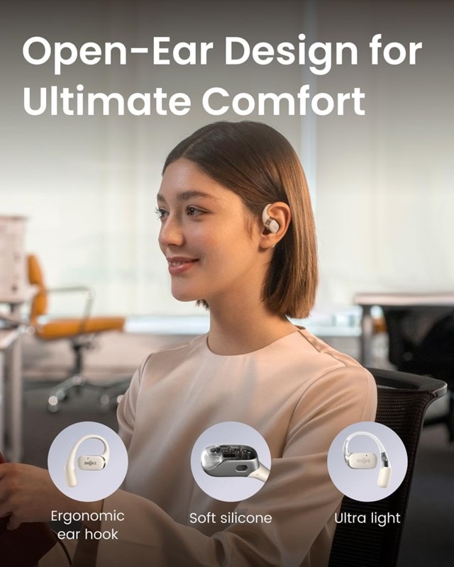 Shokz OpenFit Beige Open Ear True Wireless Bluetooth Earphones - 6