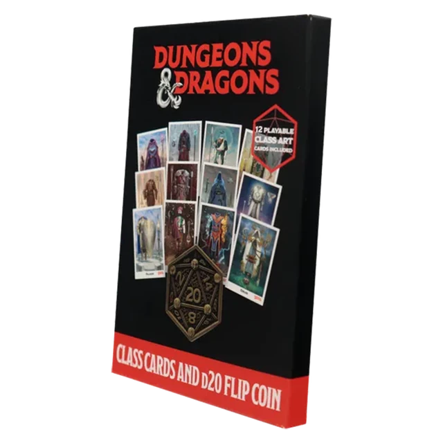 Class Cards & D20 Flip Coin Dungeons & Dragons Coin - 1