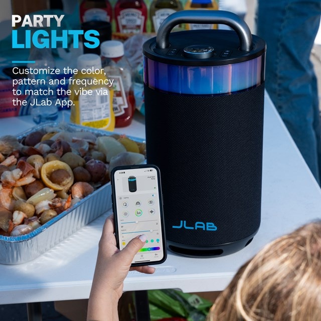 JLab Epic Party Black Bluetooth Speaker - 3