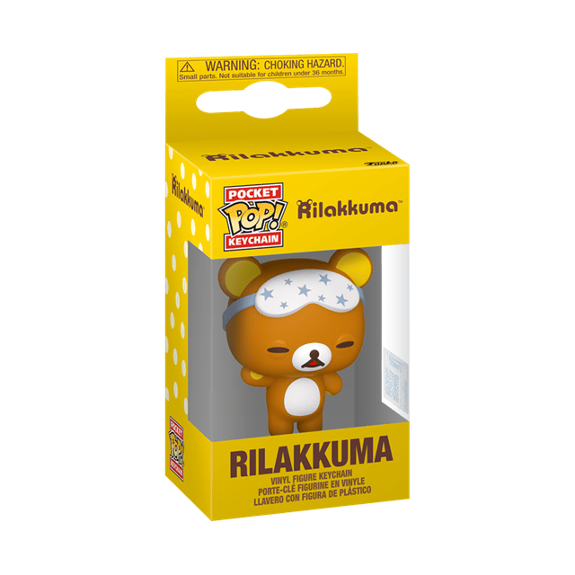 Sleepy Rilakkuma Funko Pop Vinyl Keychain - 2