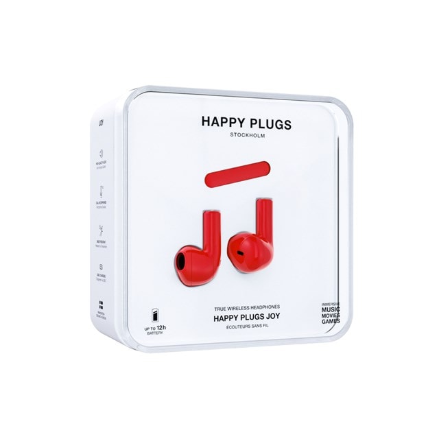 Happy Plugs Joy Red True Wireless Bluetooth Earphones - 4