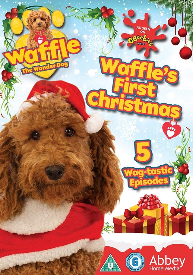 Waffle the Wonder Dog Waffle's First Christmas DVD Free shipping