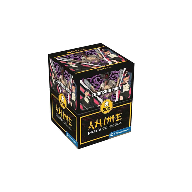 Trio Chainsaw Man 500 Piece Jigsaw Puzzle In Collector Cube Box - 4