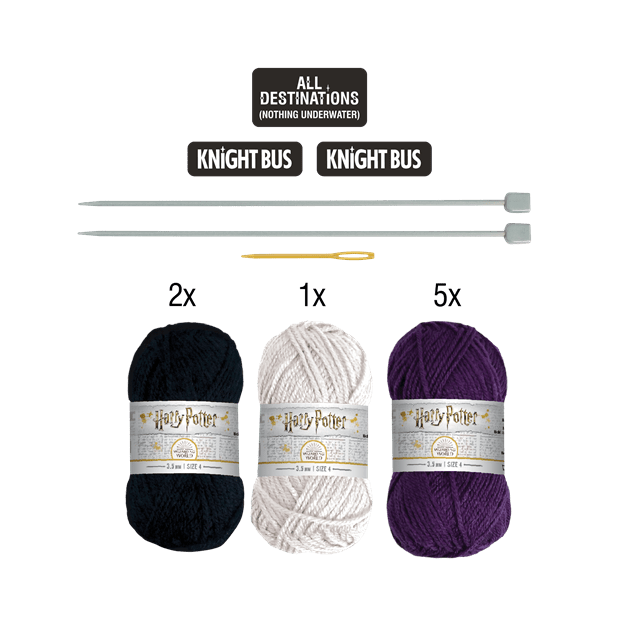Harry Potter: Knight Bus Doorstop: Knit Kit: Hero Collector - 6