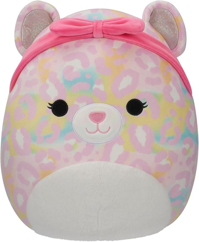 Michaela Pink Rainbow Leopard With Pink Headband Squishmallows Plush - 1