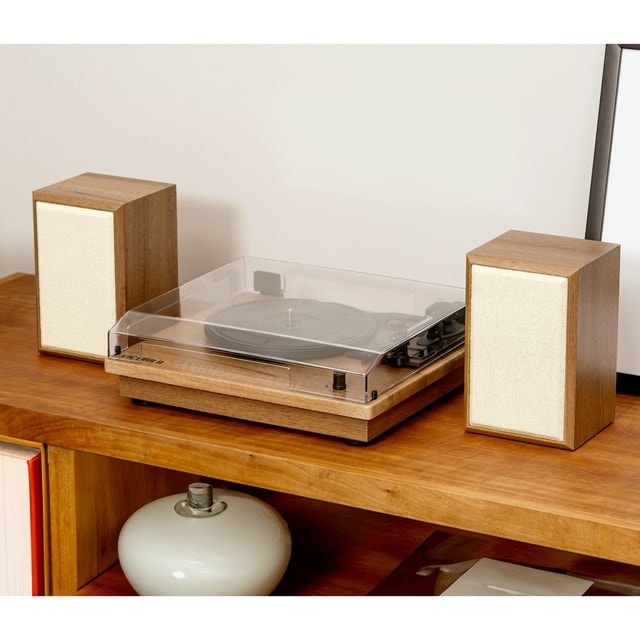 Victrola Montauk Oak Bluetooth Turntable & Speakers - 11