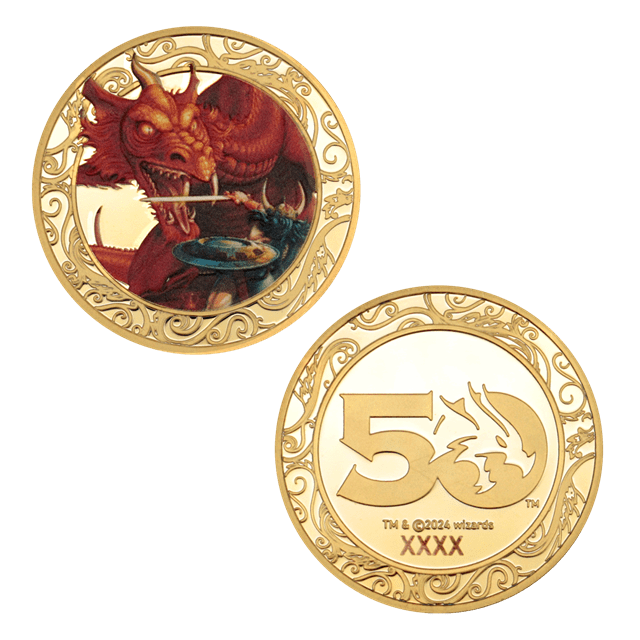 Dungeons & Dragons 50th Anniversary With Colour Print Gold Coin - 3