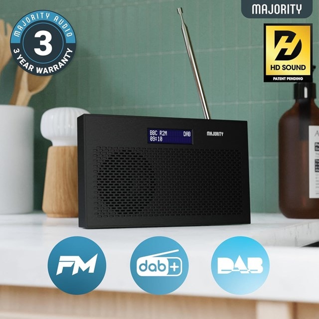 Majority Histon Black Portable DAB+/FM Radio - 3