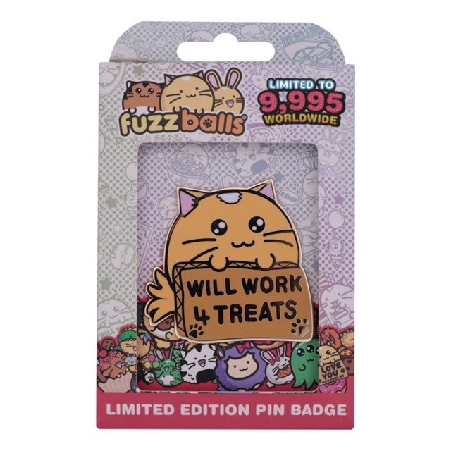 Whisky Will Work 4 Treats Fuzzballs Pin Badge - 3