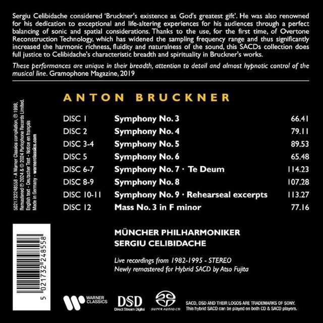 Anton Bruckner: Symphonies 3-9/Te Deum/Mass No. 3 in F Minor - 2