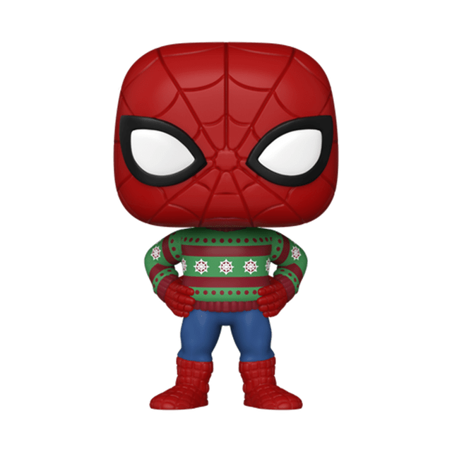 Spider-Man In Ugly Sweater (1284) Marvel Holiday Pop Vinyl - 1