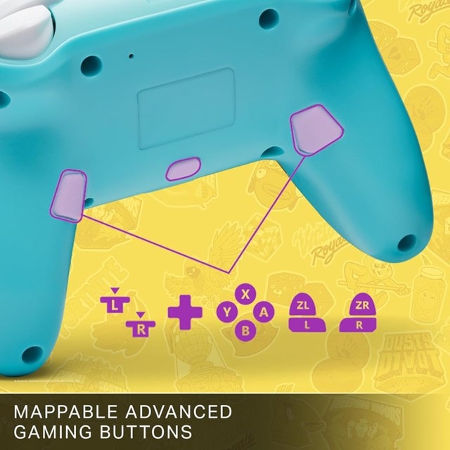 PowerA Enhanced Wireless Controller for Nintendo Switch - Fortnite Sticker Mania - 3