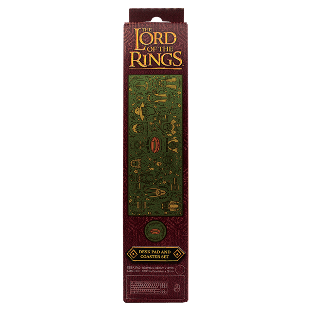 Lord Of The Rings Desk Pad & Coaster Set - 4