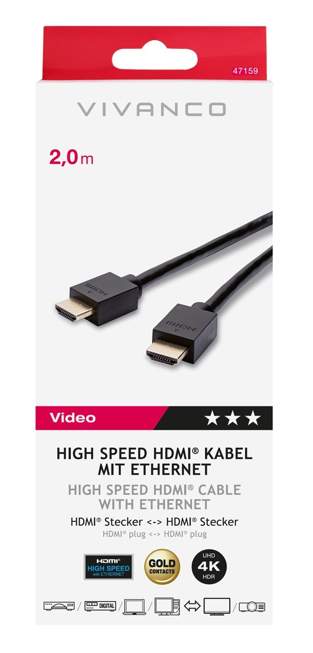 Vivanco HDMI Cable 1.5M (2022) - 3