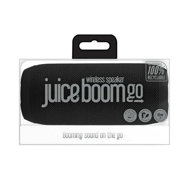 Juice Boom Go Black Bluetooth Speaker - 3