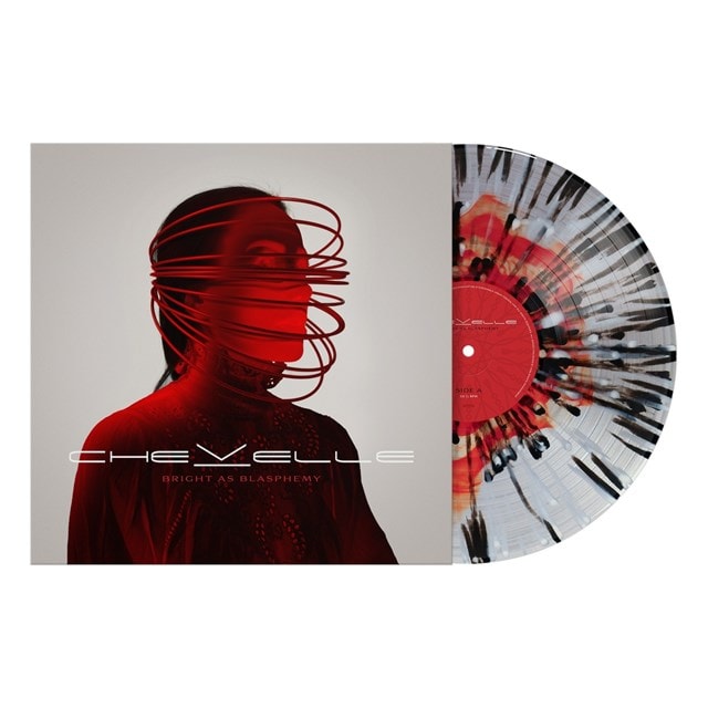 Bright As Blasphemy - Ruby / Clear Color w/ White & Black Splatter - 2