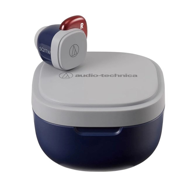 Audio Technica ATH-SQ1TW Navy/Red True Wireless Bluetooth Earphones - 4