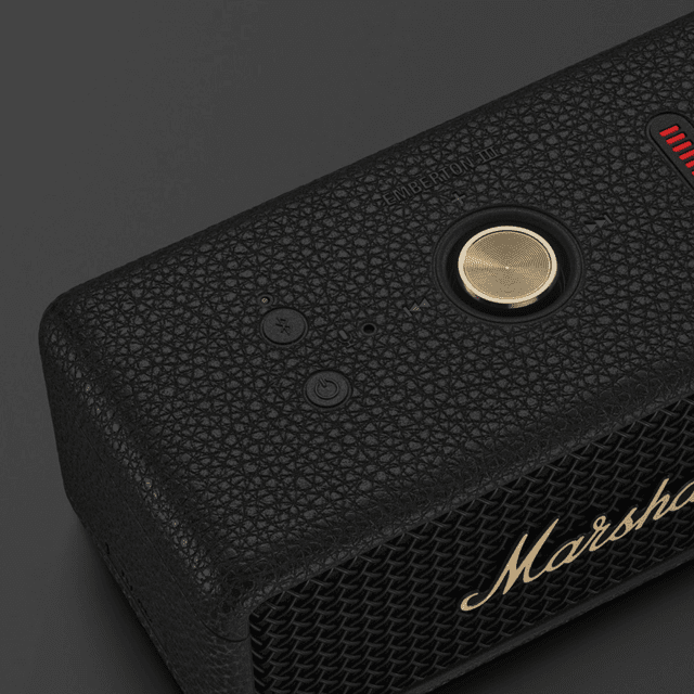 Marshall Emberton III Black/Brass Bluetooth Speaker - 5