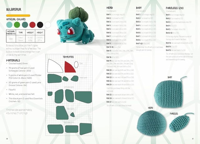 Pokemon Crochet Squirtle Book & Kit By Sabrina Somers - 9