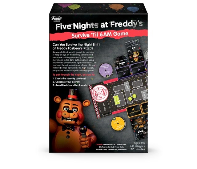 FNAF Survive Til 6 Am (Five Nights At Freddy's) Funko Board Game - 4
