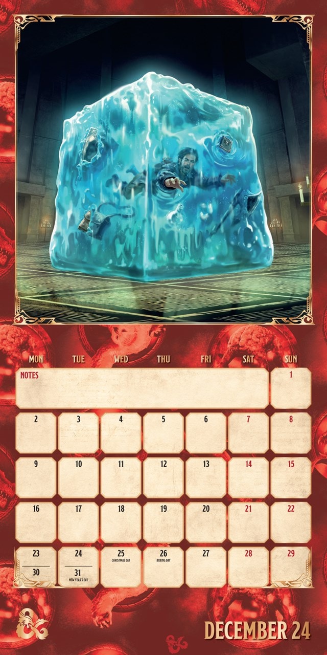 Dungeons And Dragons 2025 Square Calendar Calendar Free shipping